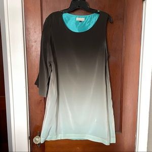 Annie Griffin one sleeve silk dress